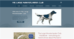 Desktop Screenshot of largemunsterlanderclub.co.uk