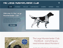 Tablet Screenshot of largemunsterlanderclub.co.uk